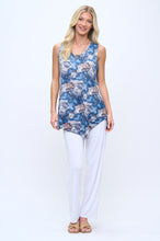 Load image into Gallery viewer, Point V-Neckline Tank Top-2061HT-TRP1-W474