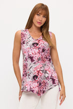 Load image into Gallery viewer, Point V-Neckline Tank Top-2061HT-TRP1-W477