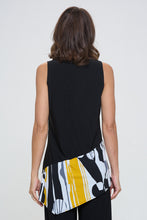 Load image into Gallery viewer, Chic Contrast V-Neck Sleeveless Tank-2062HT-TRP1-C-W395