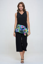 Load image into Gallery viewer, Chic Contrast V-Neck Sleeveless Tank-2062HT-TRP1-C-W400