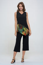 Load image into Gallery viewer, Chic Contrast V-Neck Sleeveless Tank-2062HT-TRP1-C-W412