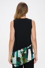 Load image into Gallery viewer, Chic Contrast V-Neck Sleeveless Tank-2062HT-TRP1-C-W427