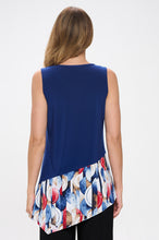 Load image into Gallery viewer, Chic Contrast V-Neck Sleeveless Tank-2062HT-TRP1-C-W429