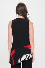 Load image into Gallery viewer, Chic Contrast V-Neck Sleeveless Tank-2062HT-TRP1-C-W445
