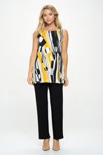 Load image into Gallery viewer, Boat Neckline Print Tank Top-2063HT-TRP1-W395