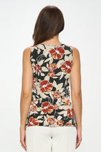 Load image into Gallery viewer, Fall Floral Crossover Tank-2065HT-TRP1-W409