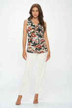 Load image into Gallery viewer, Fall Floral Crossover Tank-2065HT-TRP1-W409