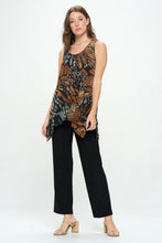 Load image into Gallery viewer, Liquid Harmony HIT Shark Bite Hem Tank-2057HT-TRP1-W207 - Jostar Online