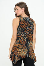 Load image into Gallery viewer, Liquid Harmony HIT Shark Bite Hem Tank-2057HT-TRP1-W207 - Jostar Online