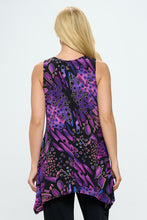 Load image into Gallery viewer, Liquid Harmony HIT Shark Bite Hem Tank-2057HT-TRP1-W207 - Jostar Online