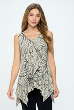 Load image into Gallery viewer, HIT Shark Bite Hem Tank- 2057HT-TRP1-W349