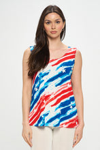 Load image into Gallery viewer, Americana BNS Print Sleeveless Tank Top-2060BN-TRP1-W384