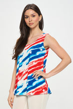 Load image into Gallery viewer, Americana BNS Print Sleeveless Tank Top-2060BN-TRP1-W384