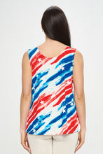 Load image into Gallery viewer, Americana BNS Print Sleeveless Tank Top-2060BN-TRP1-W384