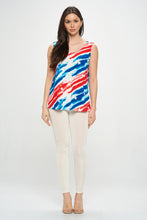 Load image into Gallery viewer, Americana BNS Print Sleeveless Tank Top-2060BN-TRP1-W384