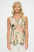 Load image into Gallery viewer, Print Sleeveless Tank Top-2060HT-TRP1-W330