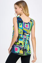 Load image into Gallery viewer, Geometric Print Top-2060HT-TRP1-W400