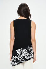 Load image into Gallery viewer, Chic Contrast V-Neck Sleeveless Tank-2062HT-TRP1-C-W342