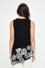 Load image into Gallery viewer, Plus Size Chic Contrast V-Neck Sleeveless Tank-2062HT-TXP1-C-W342