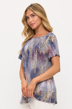 Load image into Gallery viewer, Boat Neckline Short Short Sleeve Top-3068HT-SRP1-W515