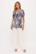 Load image into Gallery viewer, Boat Neckline Short Short Sleeve Top-3068HT-SRP1-W515