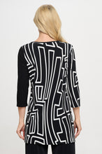 Load image into Gallery viewer, Contrast V-Neck Tunic Top-3080HT-QRP1-C-W465