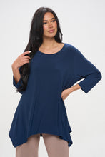 Load image into Gallery viewer, Handkerchief Hem Top-3088HT-QRS1