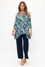 Load image into Gallery viewer, HIT Cold Shoulder Sharkbite Top-3093HT-QRP1-W476