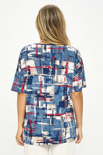 Load image into Gallery viewer, Round Neck Short Sleeve Top-3096HT-HRP1-C-W397