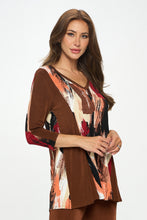 Load image into Gallery viewer, BNS V-Neck Binding Contrast Top-3098BN-QRP1-C-W379