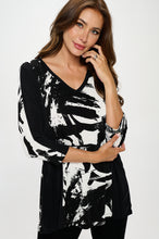 Load image into Gallery viewer, BNS V-Neck Binding Contrast Top-3098BN-QRP1-C-W403