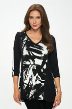 Load image into Gallery viewer, BNS V-Neck Binding Contrast Top-3098BN-QRP1-C-W403