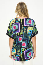 Load image into Gallery viewer, HIT Inbinding Neck Contrast Dolman Sleeve Top-3104HT-SRP1-C-W400