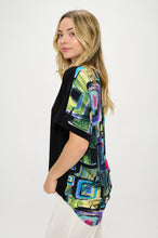 Load image into Gallery viewer, HIT Inbinding Neck Contrast Dolman Sleeve Top-3104HT-SRP1-C-W400