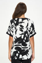 Load image into Gallery viewer, HIT Inbinding Neck Contrast Dolman Sleeve Top-3104HT-SRP1-C-W403