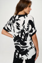 Load image into Gallery viewer, HIT Inbinding Neck Contrast Dolman Sleeve Top-3104HT-SRP1-C-W403
