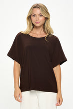 Load image into Gallery viewer, HIT Inbinding Neck Contrast Dolman Sleeve Top-3104HT-SRP1-C-W417