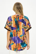 Load image into Gallery viewer, HIT Inbinding Neck Contrast Dolman Sleeve Top-3104HT-SRP1-C-W417