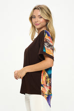 Load image into Gallery viewer, HIT Inbinding Neck Contrast Dolman Sleeve Top-3104HT-SRP1-C-W417