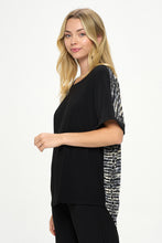 Load image into Gallery viewer, HIT Inbinding Neck Contrast Dolman Sleeve Top-3104HT-SRP1-C-W421
