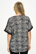 Load image into Gallery viewer, HIT Inbinding Neck Contrast Dolman Sleeve Top-3104HT-SRP1-C-W421