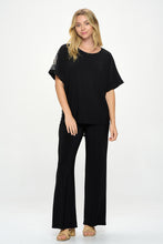 Load image into Gallery viewer, HIT Inbinding Neck Contrast Dolman Sleeve Top-3104HT-SRP1-C-W421