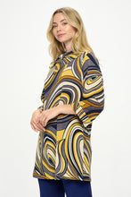 Load image into Gallery viewer, Split Neckline Tunic-3105BB-QRP1-W414