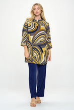 Load image into Gallery viewer, Split Neckline Tunic-3105BB-QRP1-W414