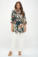 Load image into Gallery viewer, Split Neckline Tunic-3105MU-QRP1-W416