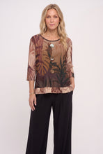 Load image into Gallery viewer, HIT Ruffle Top With Buttons-3126HT-QRD1-B-D027