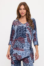 Load image into Gallery viewer, HIT Dolman Sleeve Tie Side Print Top-3127HT-QRP1-W531