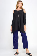 Load image into Gallery viewer, Cold Shoulder Sharkbite Top-3093HT-QRS1