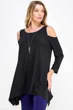 Load image into Gallery viewer, Cold Shoulder Sharkbite Top-3093HT-QRS1