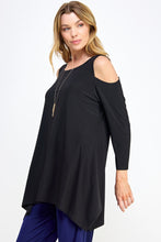 Load image into Gallery viewer, Cold Shoulder Sharkbite Top-3093HT-QRS1